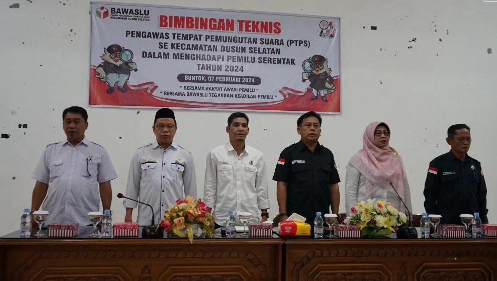 BIMTEK PENGAWAS TPS PEMILU 2024 DI KECAMATAN DUSUN SELATAN