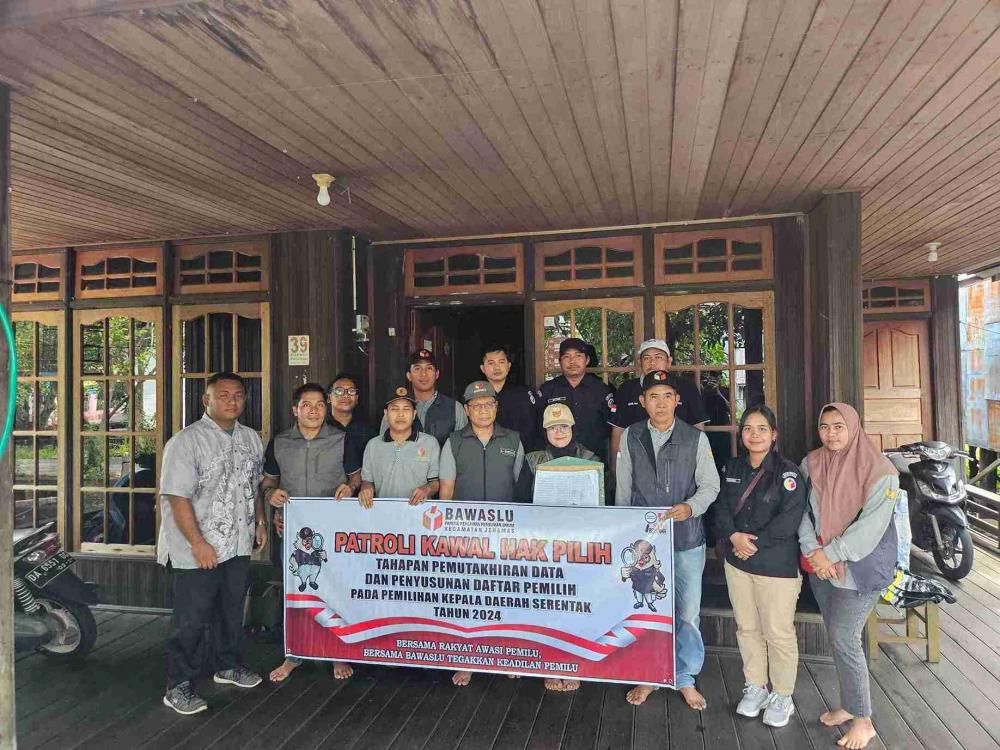 foto Pengawasan Kawal Hak Pilih di Kecamatan Jenamas