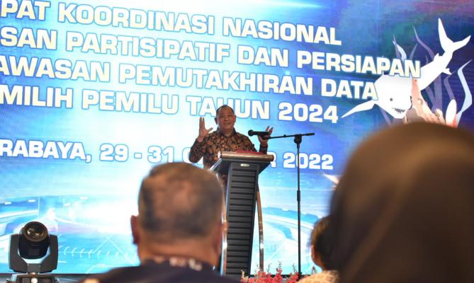 Rakornas Pengawasan Pemilih, Totok Minta Jajaran Lakukan Pengawasan Melekat Data Pemilih