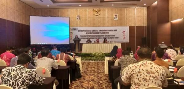 Bawaslu Kalteng Melaksanakan BIMTEK TOT PTPS dan Saksi Peserta Pemilu