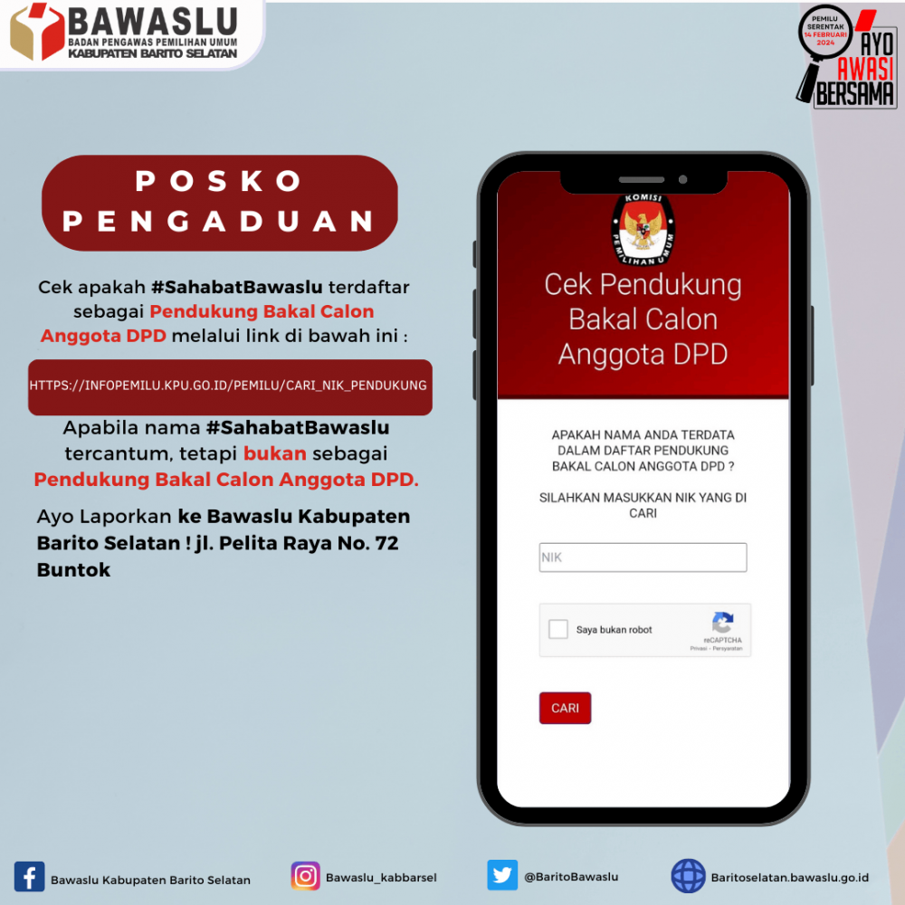 POSKO PENGADUAN MASYARAKAT. 