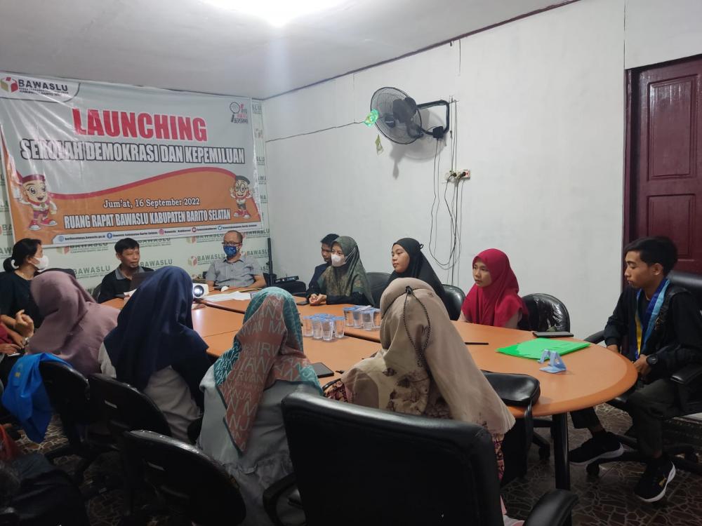 Bawaslu Kabupaten Barito Selatan Launching Sekolah Demokrasi dan Kepemiluan