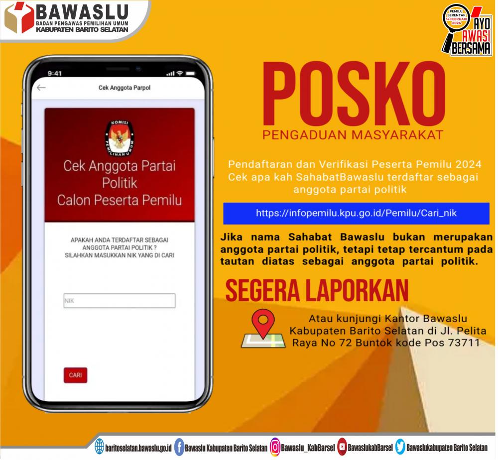 POSKO PENGADUAN MASYARAKAT