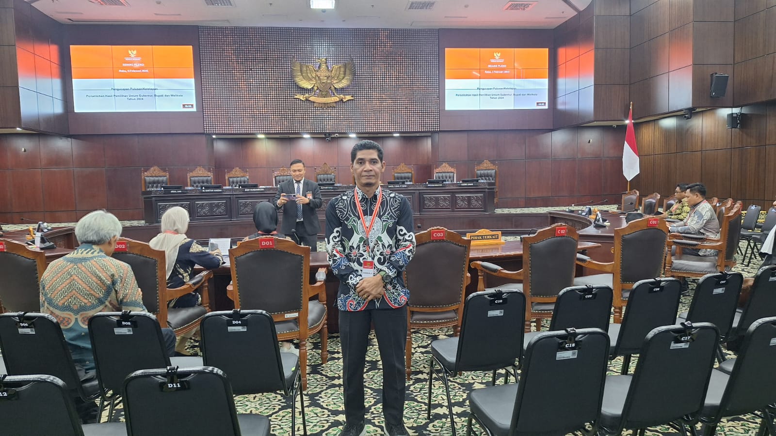 Ketua Bawaslu Barsel hadiri Putusan Mk Terhadap PHP Kabupaten Barito Selatan Pilkada Tahun 2024
