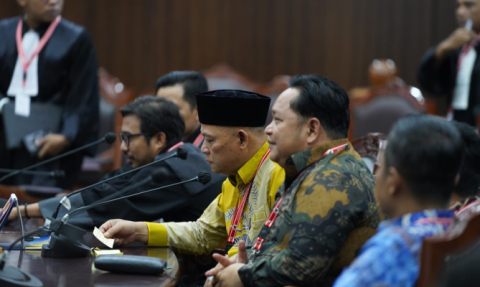 Bawaslu hadiri sidang putusan atau ketetapan oleh Perselisihan Hasil Pemilihan (PHP) Kepala Daerah oleh Mahkamah Konstitusi (MK) di Jakarta, Senin (26/5/2025). Foto: Publikasi dan Pemberitaan Bawaslu