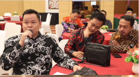 Hadir Abhan sebagai narasumber kegiatan Rakor Evaluasi Pengawasan Pemilihan 2024 yang di selenggarakan oleh Bawaslu Kalteng di Aquarius Boutique Hotel Palangka Raya, Rabu (5/3/2025). Foto : Danny Tri