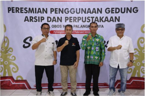 Ketua Bawaslu Kalimantan Tengah, Satriadi, resmikan langsung Gedung Arsip dan Perpustakaan, Palangka Raya, Jumat (7/2/2025). Foto : Danny (Humas Bawaslu Kalteng)