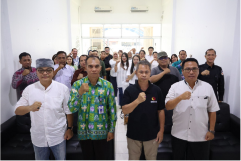 Ketua Bawaslu Kalimantan Tengah, Satriadi, resmikan langsung Gedung Arsip dan Perpustakaan, Palangka Raya, Jumat (7/2/2025). Foto : Danny (Humas Bawaslu Kalteng)