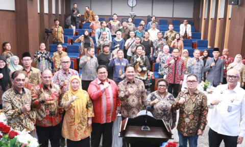Ketua Bawaslu Rahmat Bagja dalam sambutannya di Hut DKPP ke-13 di Jakarta, Kamis (12/6/2025)/ Foto: Publikasi dan Pemberitaan Publikasi Bawaslu