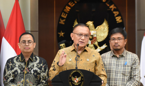 Anggota Bawaslu Puadi menghadiri Rapat Koordinasi yang digelar oleh Kementerian Koordinator Bidang Politik, Hukum, dan Keamanan (Kemenko Polhukam) di Ruang Rapat Bima, Jumat (25/7/2025)/Foto: Publikasi dan Pemberitaan Bawaslu