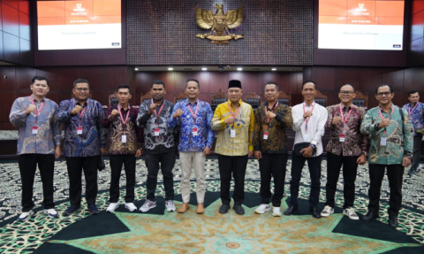 Bawaslu hadiri sidang putusan atau ketetapan oleh Perselisihan Hasil Pemilihan (PHP) Kepala Daerah oleh Mahkamah Konstitusi (MK) di Jakarta, Senin (26/5/2025). Foto: Publikasi dan Pemberitaan Bawaslu