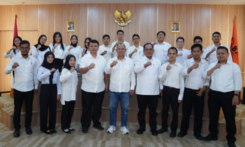 Anggota Bawaslu Totok Hariyono katanya saat memberikan arahan kepada CPNS Bawaslu di Gedung Bawaslu, Rabu (9/7/2025)./Foto: Publikasi dan Pemberitaan Bawaslu