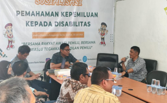 Sosialisasi Pemahaman Kepemiluan kepada Disabilitas