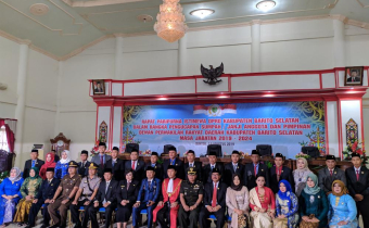 Rapat Paripurna Istimewa DPRD Kabupaten Barito Selatan  Dalam Rangka Pengucapan Sumpah / Janji Anggota Dan Pimpinan  Dewan Perwakilan Rakyat Daerah Kabupaten Barito Selatan  Masa Jabatan 2019- 2024