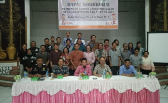 RAPAT KOORDINASI PEMBINAAN SENTRA GAKKUMDU DALAM MENGHADAPI PILEG DAN PILPER  2019